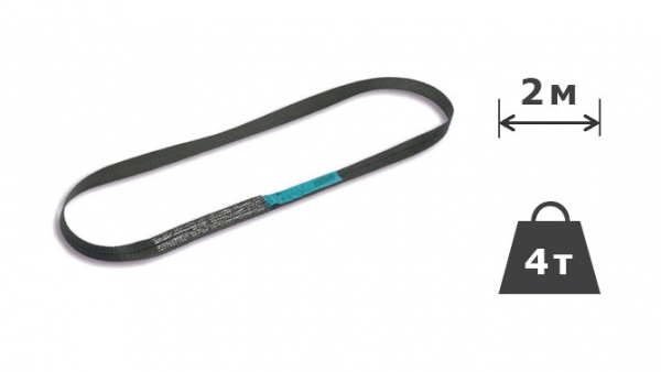 4т х 2м Строп текстильний кільцевий