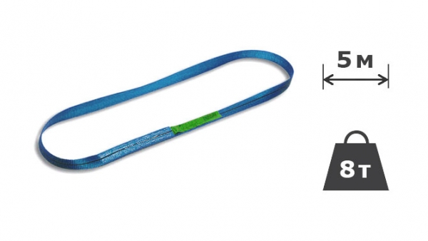 8т х 5м Строп текстильний кільцевий
