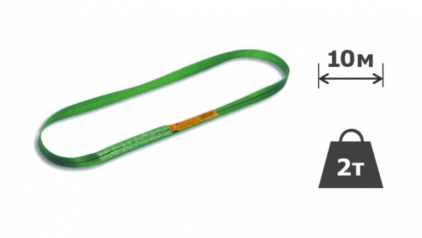 2т х 10м Строп текстильний кільцевий