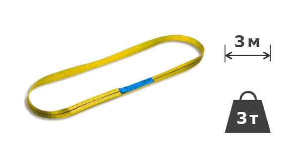 3т х 3м Строп текстильний кільцевий