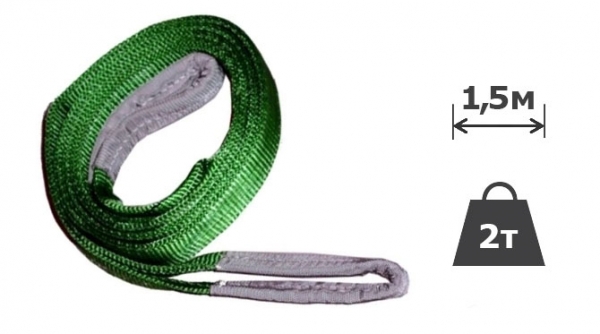 2т х 1,5м Строп текстильний петльовий